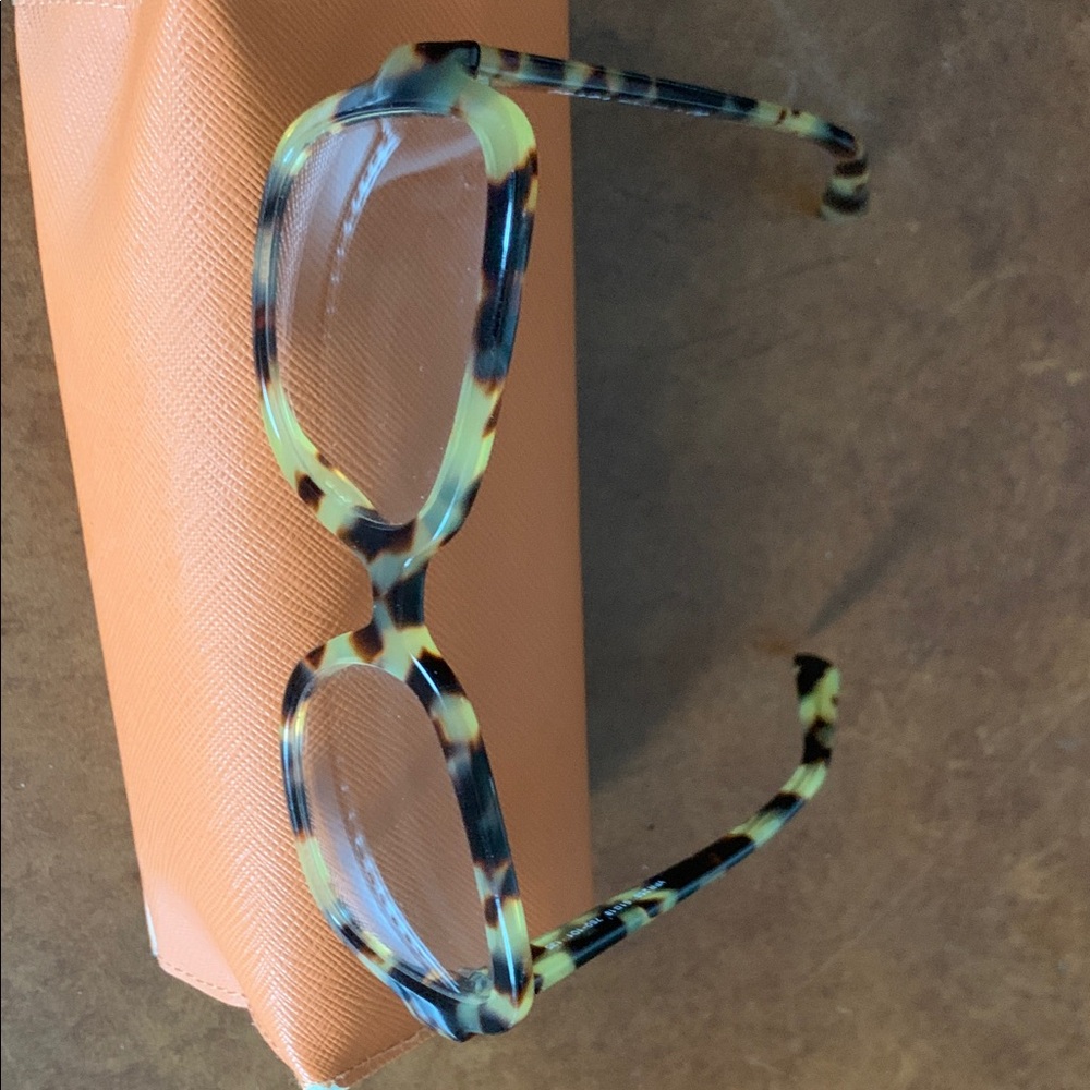 Prada Tortoise Pattern Round Frame Glasses - Brow… - image 4